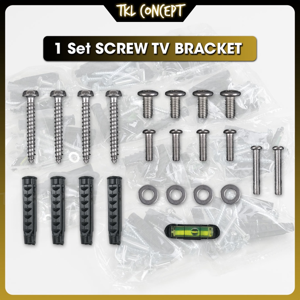 Clearance Stock BASIC Set TV Screw Accessories for TV Bracket Wall ...