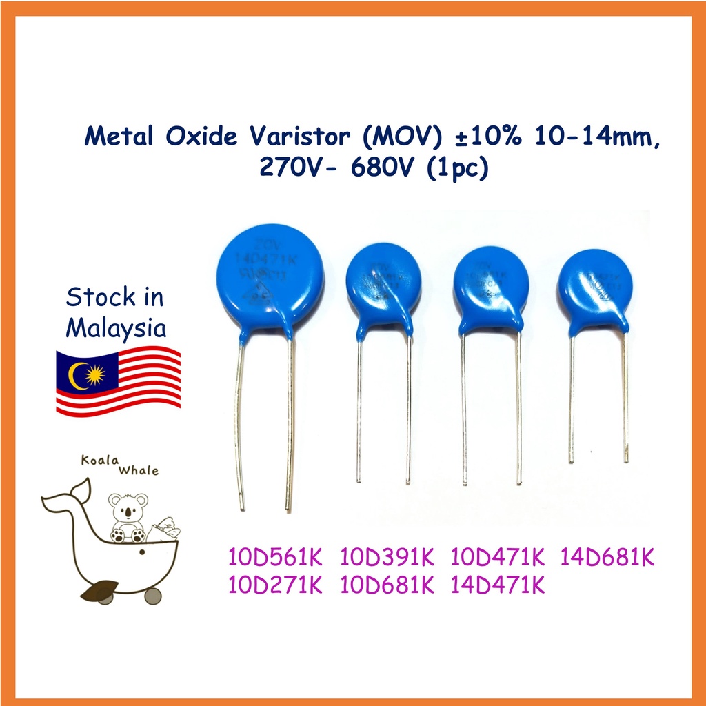 Varistor Metal Oxide MOV 14D471K 10D561K 10D271K 10D391K 10D681K