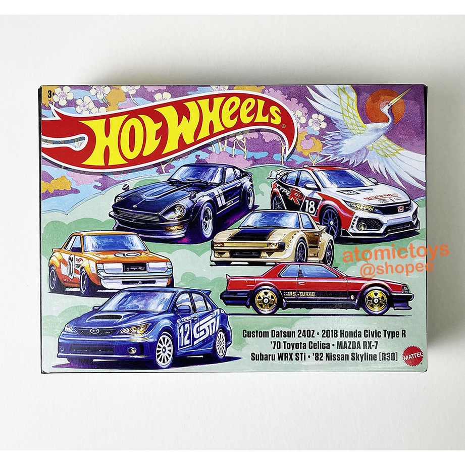 Hot Wheels Honda Civic Type R '82 Nissan Skyline R30 Subaru WRX STi ...