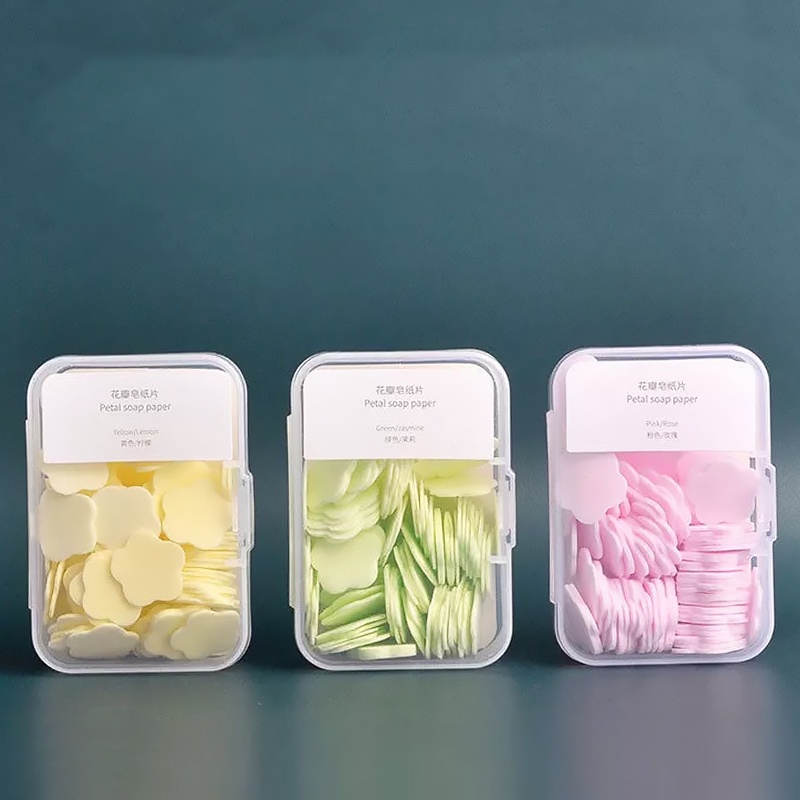 Disposable Flower Hand Soap Paper Anti Bacteria Hand Wash Tablets ...