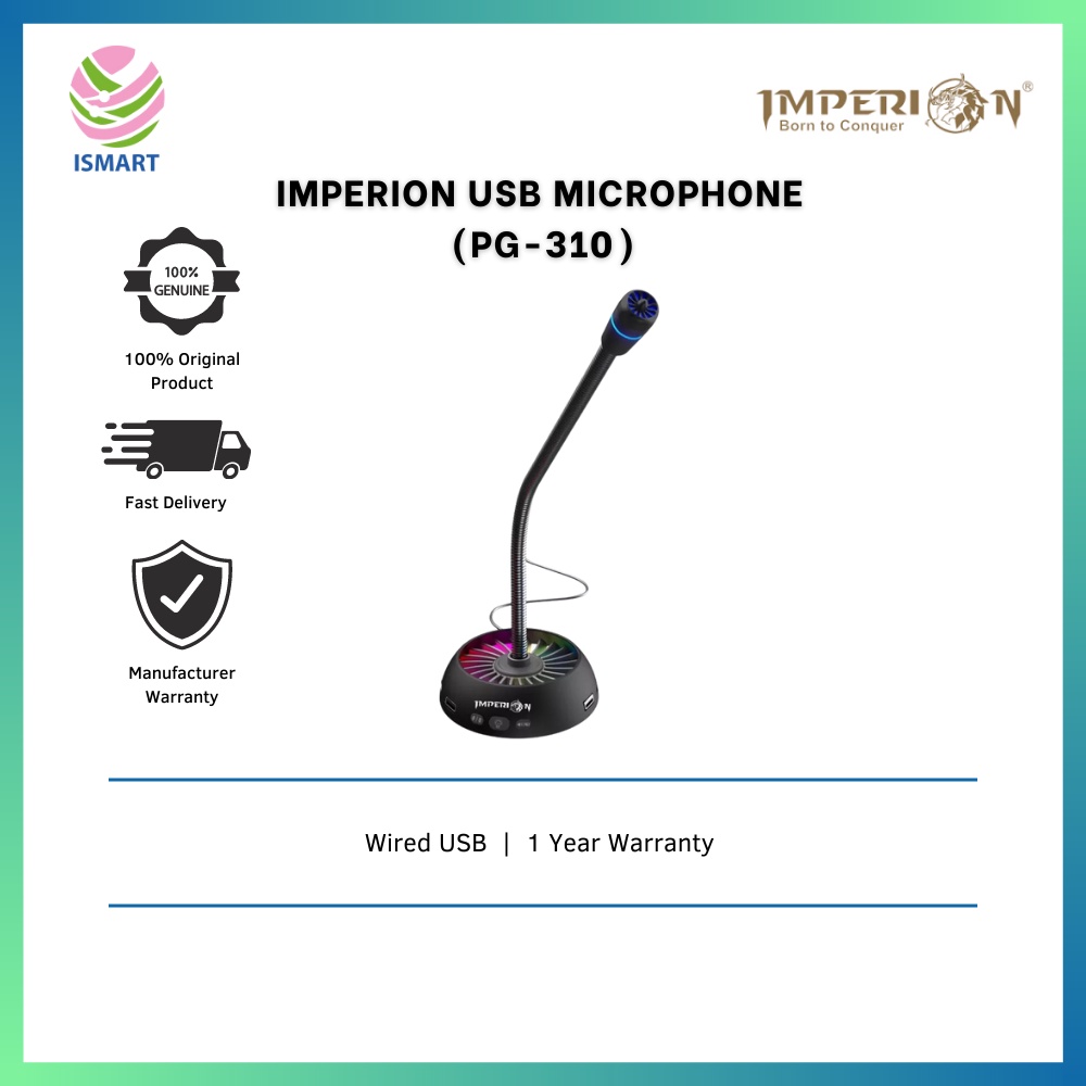 Imperion Microphone PG-310 CLAN (Grey) | Shopee Malaysia