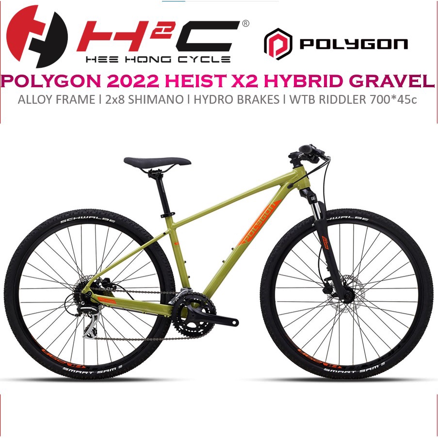 POLYGON 2022 HEIST X2 HYBRID BIKE | Shopee Malaysia