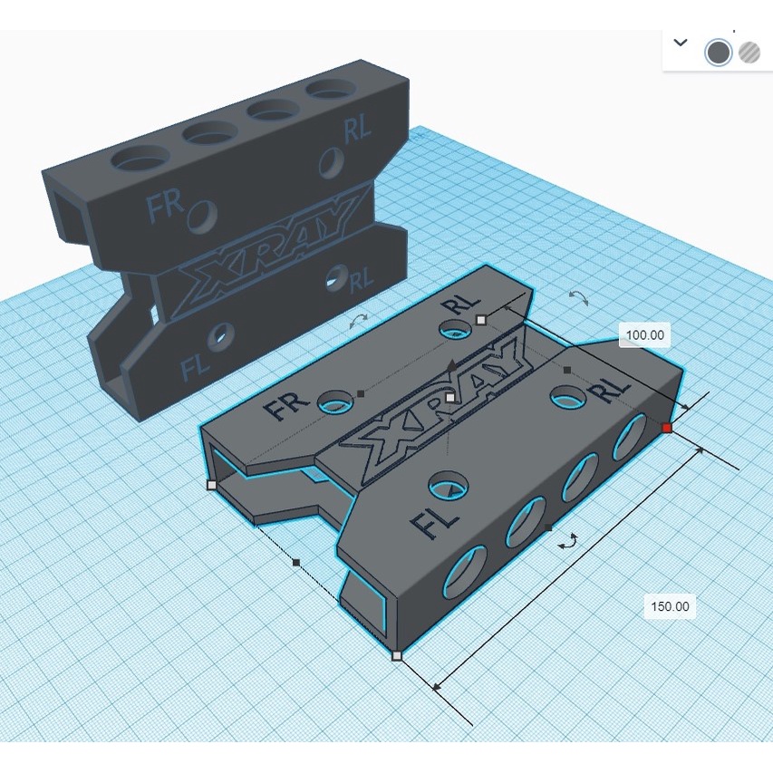 rc stand 1/10 rc touring 3d printed xray logo | Shopee Malaysia