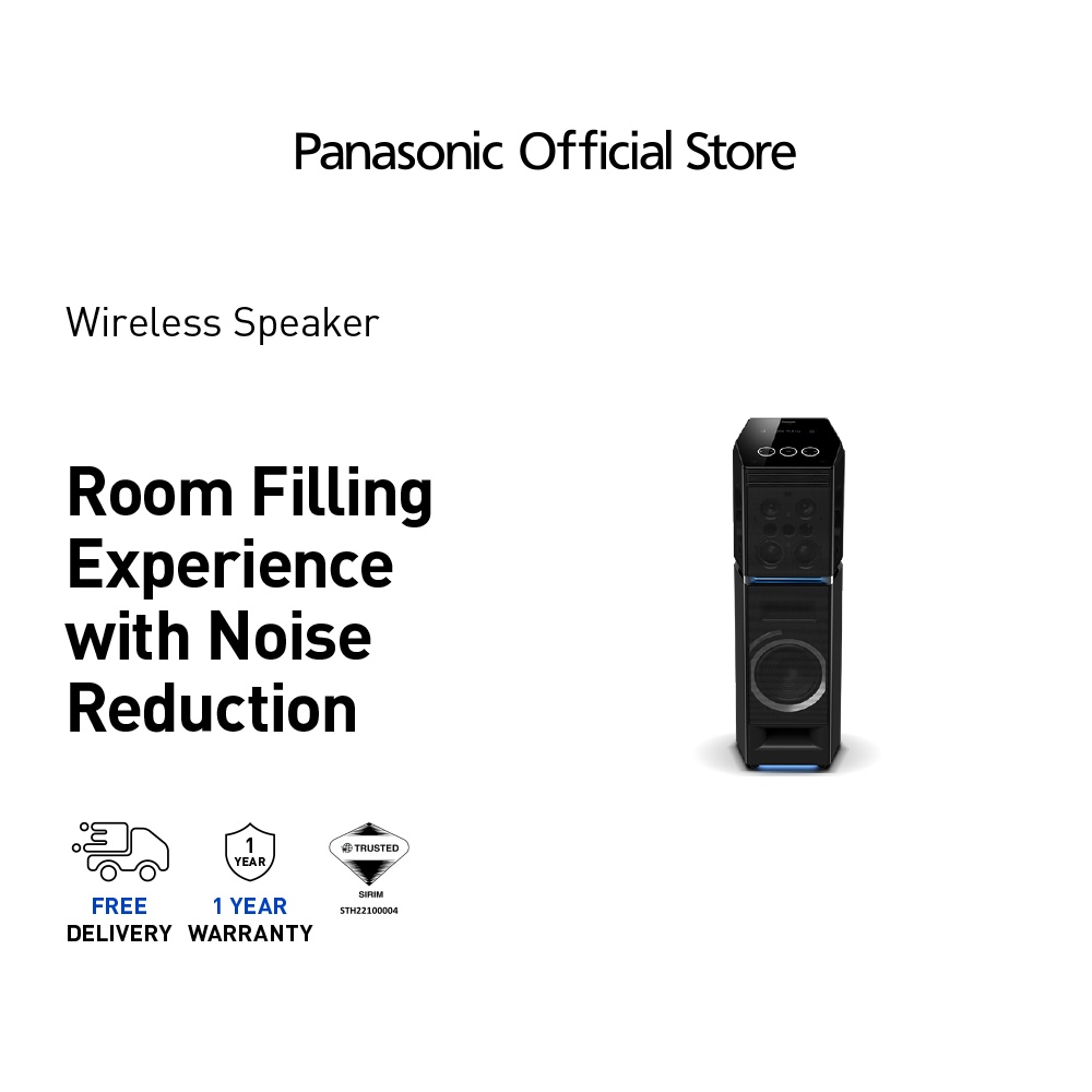 PANASONIC SCUA90 BLUETOOTH SPEAKER 2000W SCUA90GSXK Full Karaoke