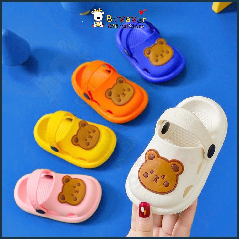 BEVAVAR14 Years Baby Kids Sandals Cute Bear Nonslip Slippers Boys