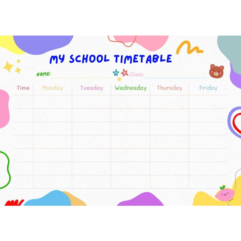 *PL* TimeTable Note and Gel Pen | Shopee Malaysia