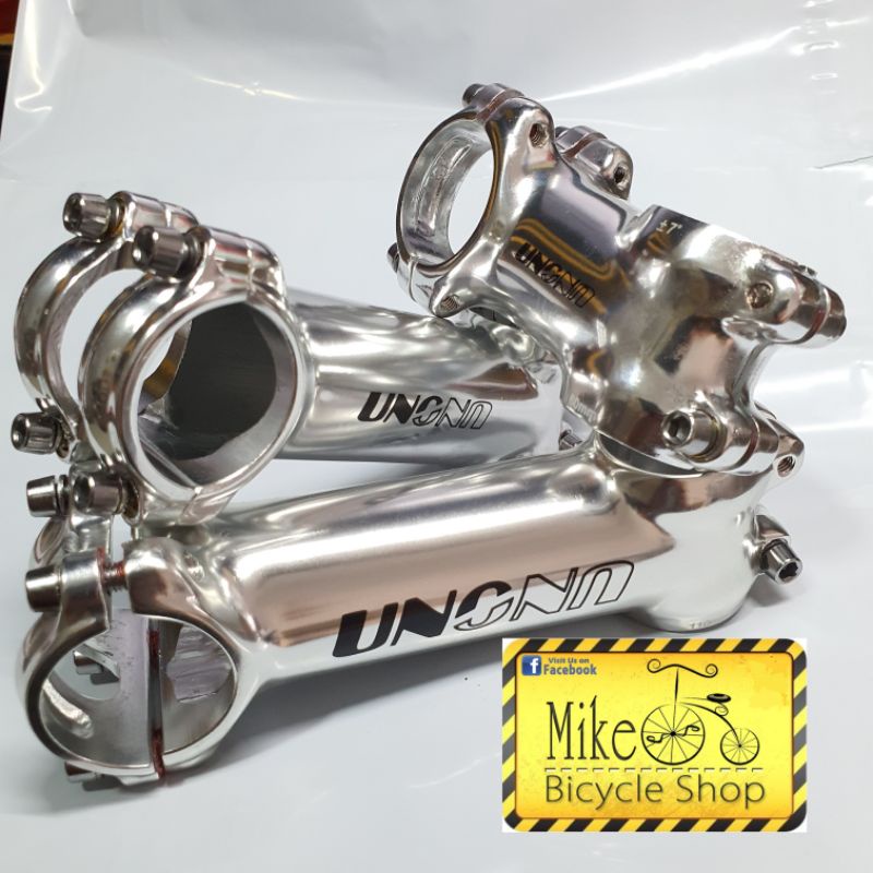 Potence De Vélo 60mm - Diamètre 31.8mm - Inclinaison +/- 6 Degrés - Aluminium Argenté - Réf. 00.6518.032.000