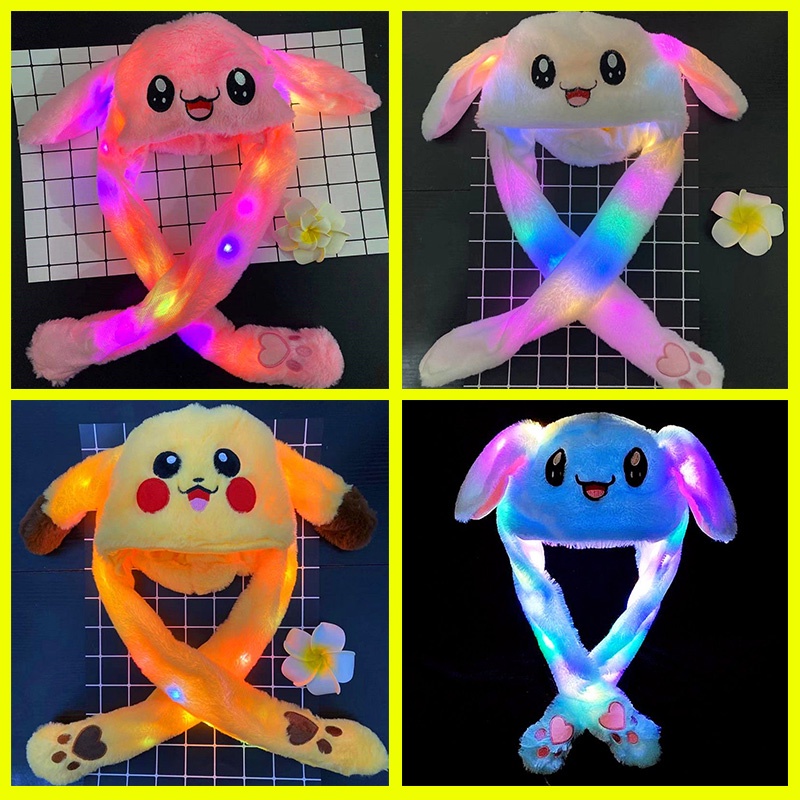 Tiktok Glitter Plush Toy Rabbit Hat Ear Children's Hair Band Cute