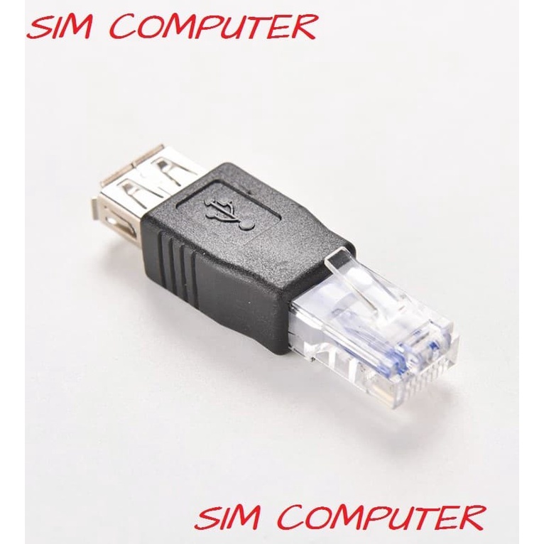 Usb TO LAN USB TO USB TO LAN Adapter Converter LAN Ethernet RJ45 Male ...
