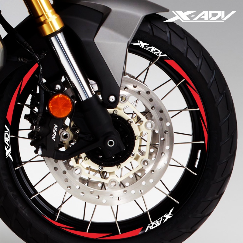 Reflective Motorcycle x Adv Stickers Wheel Rim Decal Logo For Honda ...