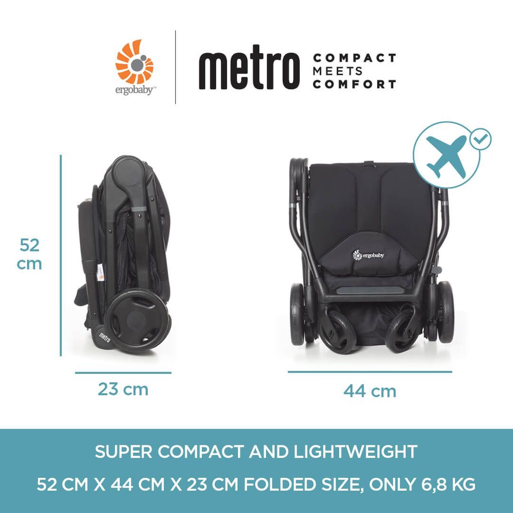Ergobaby Metro Compact City Stroller 2020 New Version Shopee Malaysia