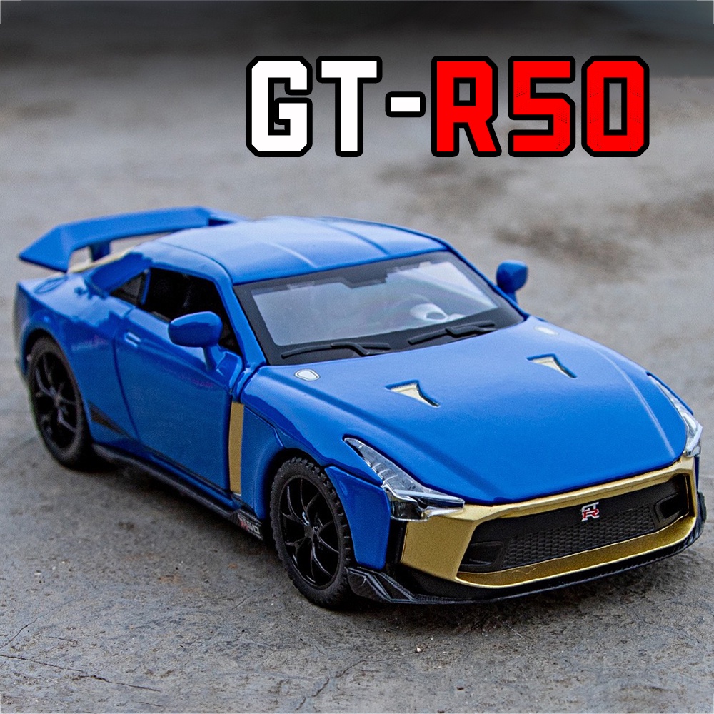【RUM】1:32 Scale Nissan GT-R50 Alloy Car Model Light & Sound Effect ...