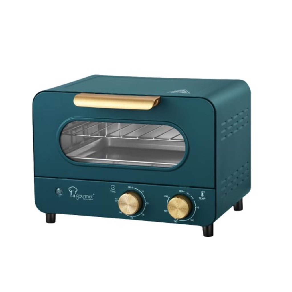 La gourmet Vintage Collection Toaster Oven Dark Green 12L T012DG