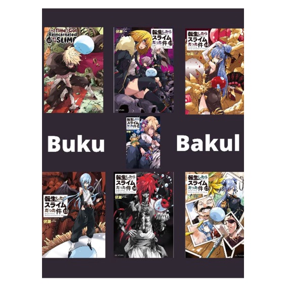Tensei Shitara Slime Light Novel Package volume 12 to 18 Indonesian ...