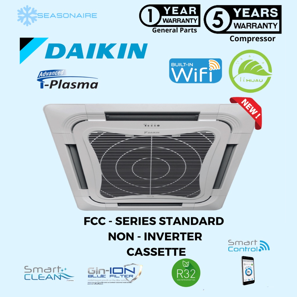 Daikin Hp Hp R Standard Non Inverter Cassette Type Air Cond