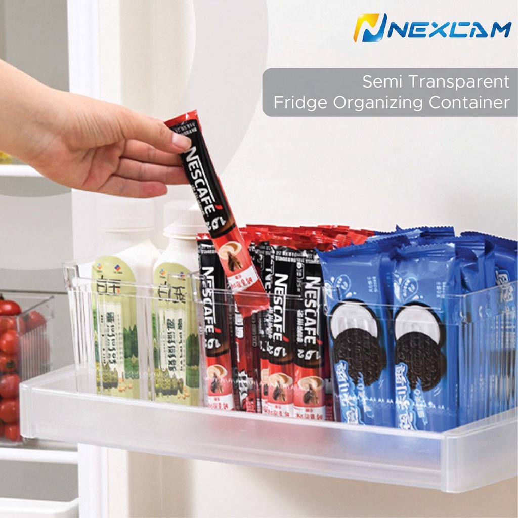 Nexcam Fridge Semi Transparent Organizing Container For Packet Sauce ...