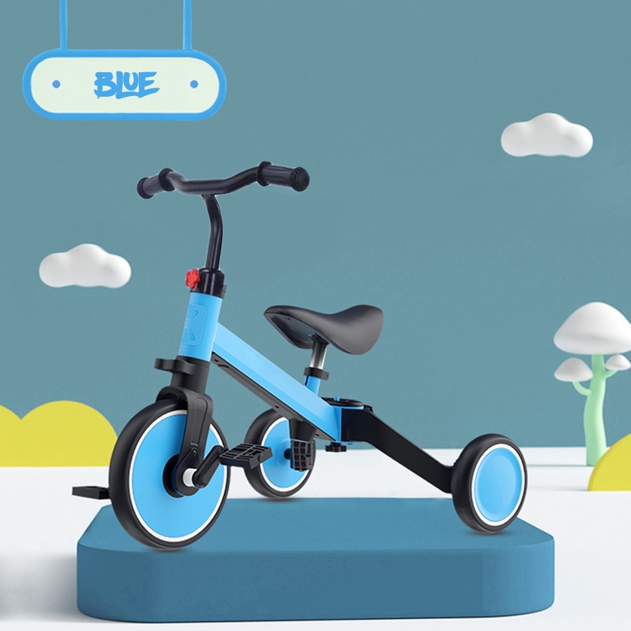 J&H Children's Multifunction Tricycle (3 Wheels) 3in1 Children