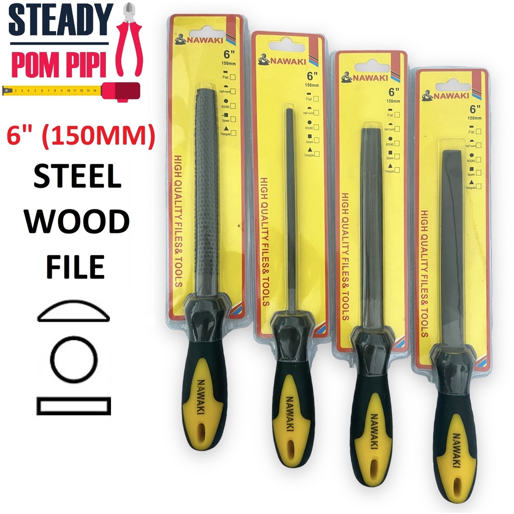 6” STEEL FILE / WOOD FILE / HIGH CARBON METAL WOOD FILE / IRON STEEL