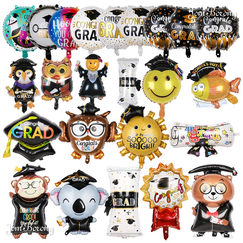 (1PC)18Inch CONVOCATION FOIL BALLOON Congratulation Congrats Graduation ...