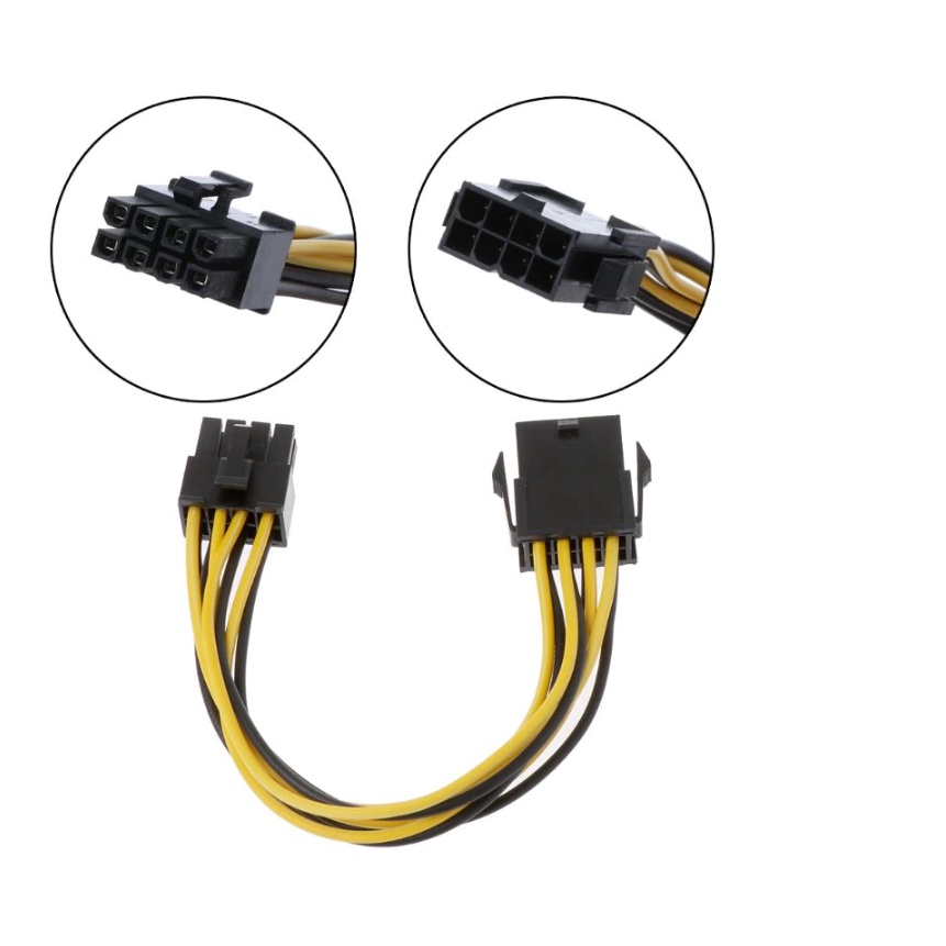 8 pin Extension Cable ATX 12V/EPS Male to Female CPU/Motherboard PSU
