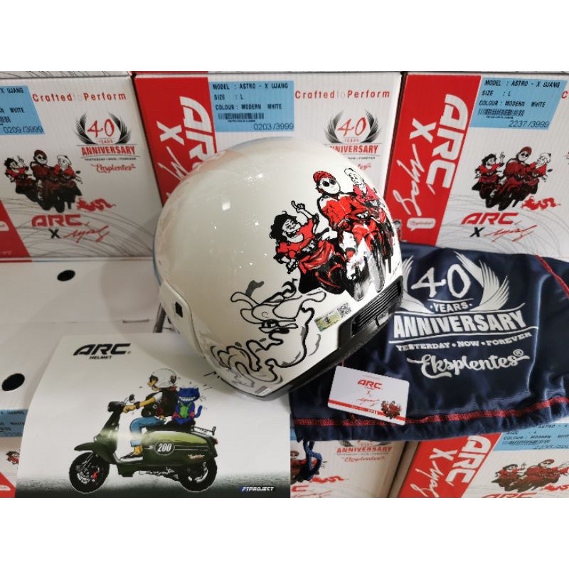 ARC ASTRO X UJANG 40th Anniversary Limied Edition Helmet 3999pcs With ...