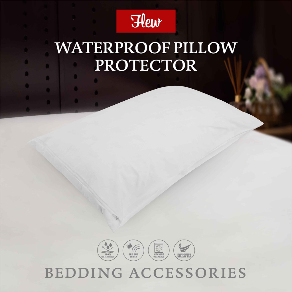 Flew Waterproof Pillow Protector (51cm x 76cm) | Shopee Malaysia