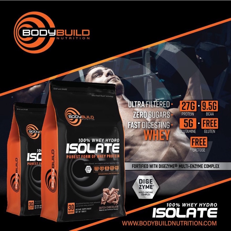 100 WHEY HYDRO ISOLATE PUREST FORM OF WHEY PROTEIN BY BODYBUILDING