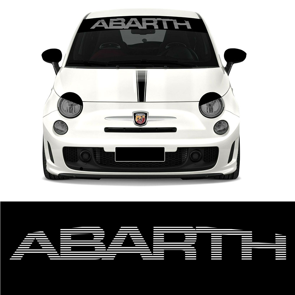 For fiat abarth 500Logo Windshield Vinyl Decal Sticker Vehicle Graphics ...