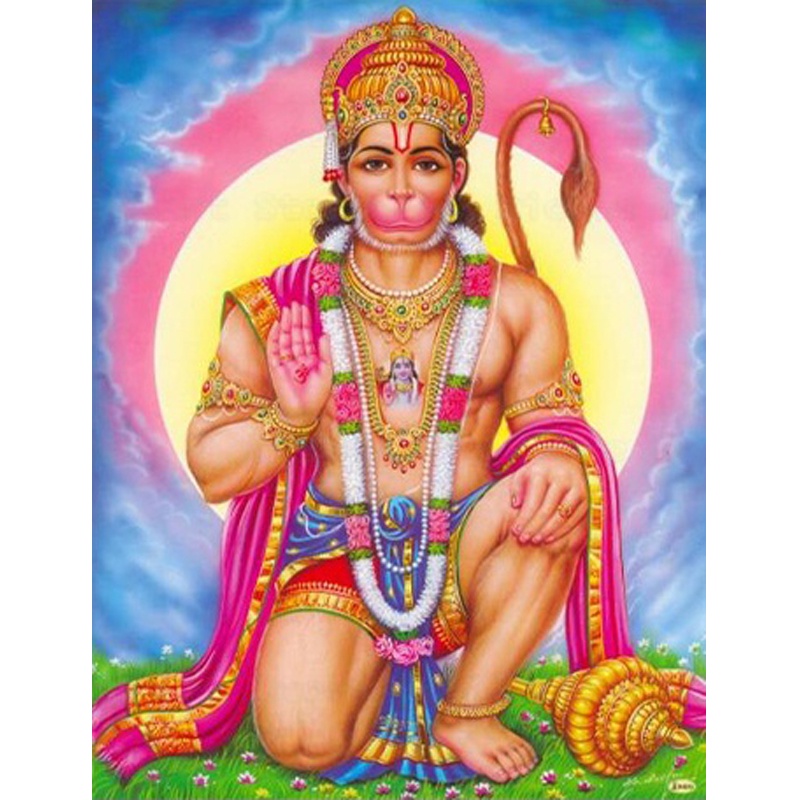 DIY 5D Diamond Painting Round Diamond Hindu Mythological Figures Lord ...