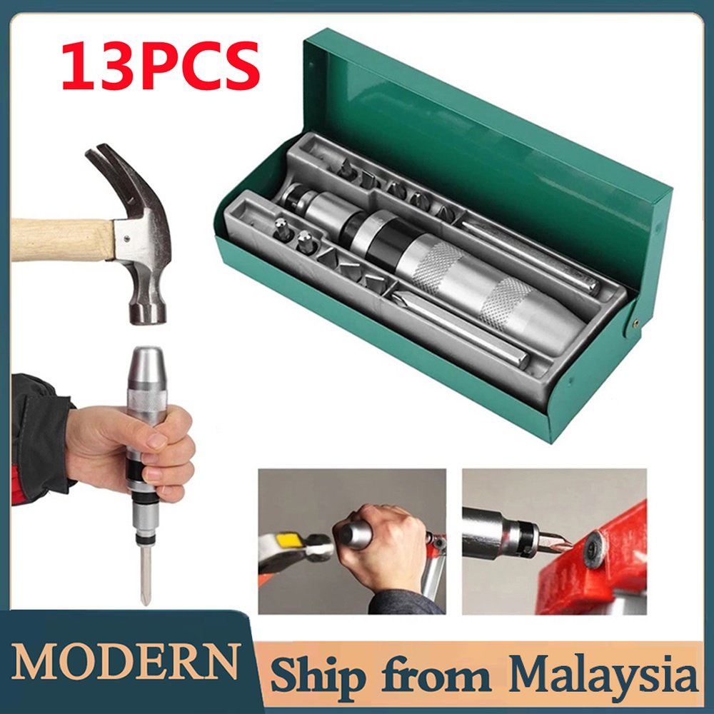 【Modern tools】13PCS HEAVY DUTY IMPACT DRIVER IMPACT SCREWDRIVER SET ...