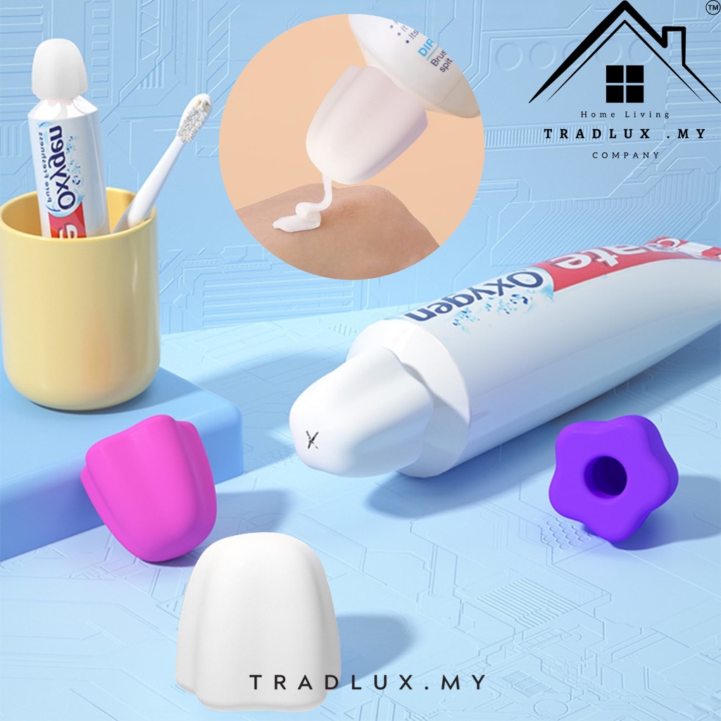 Silicone Toothpaste Caps Creative Toothpaste Squeezer Dispenser ...