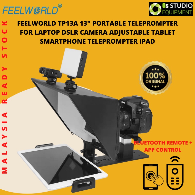 FEELWORLD TP13A Portable Teleprompter For Laptop Camera Smartphone (13