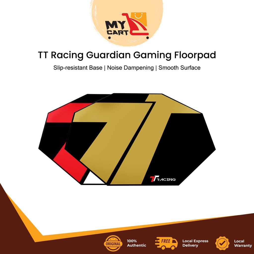 TT Racing Guardian Gaming Floorpad > Slip-resistant Base > Noise ...