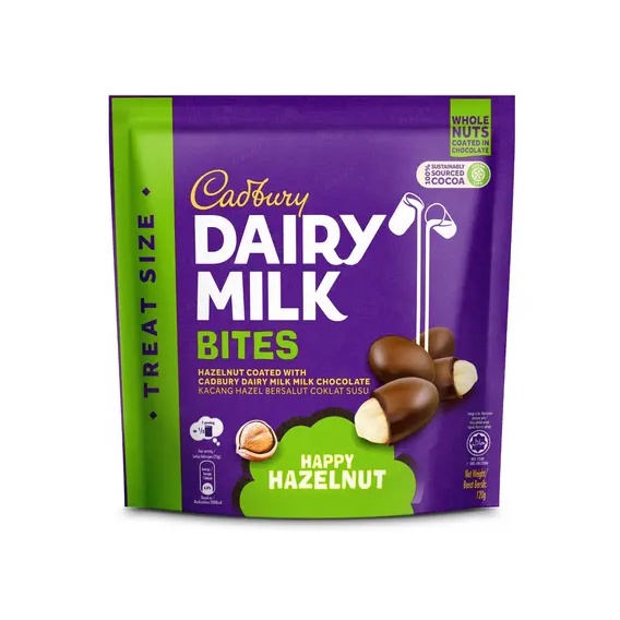 Cadbury Dairy Milk Bites Happy Hazelnut 120g Shopee Malaysia