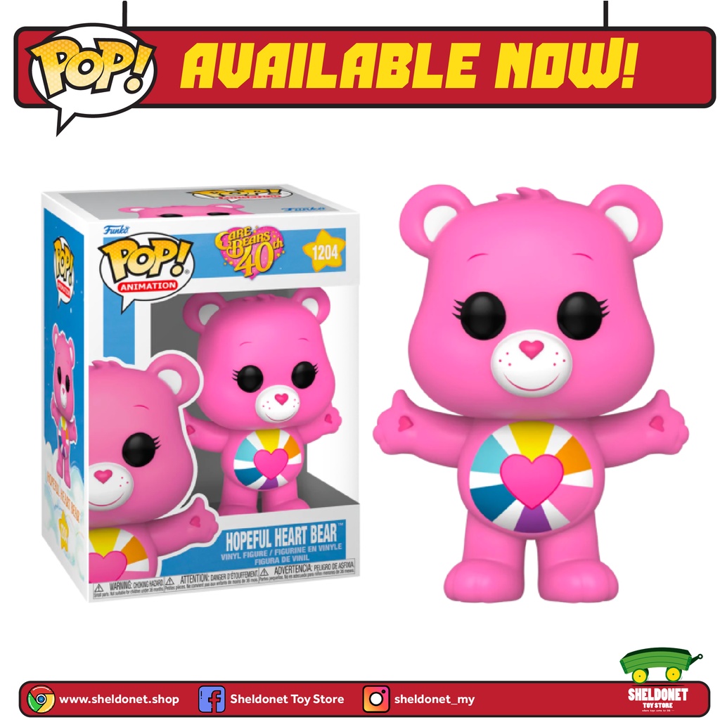 Lot De 5 Funko Pop! Care Bears 40ème Anniversaire - Figurines Collector (Champ Bear, Wish Bear, Etc.)
