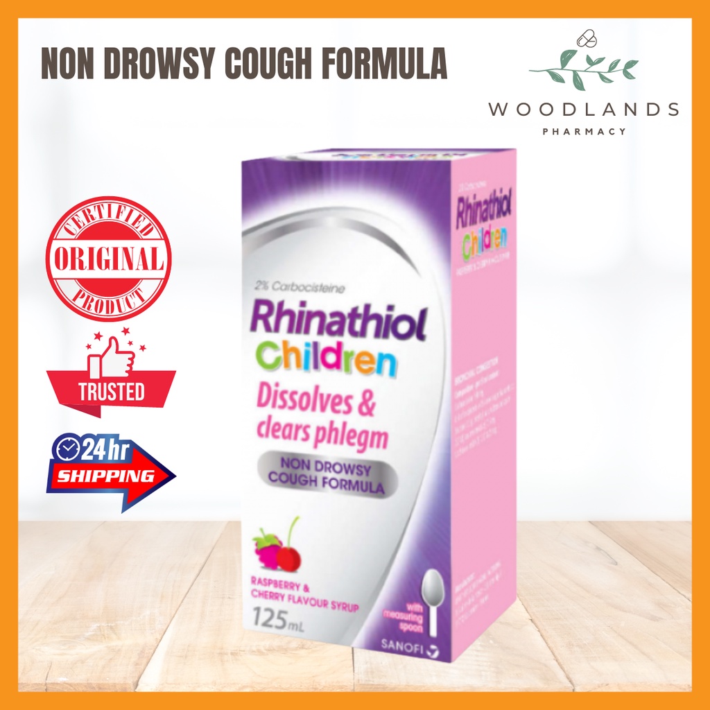 RHINATHIOL CHILDREN SYRUP 125ML [DISSOLVES & CLEARS PHLEGM NON DROWSY