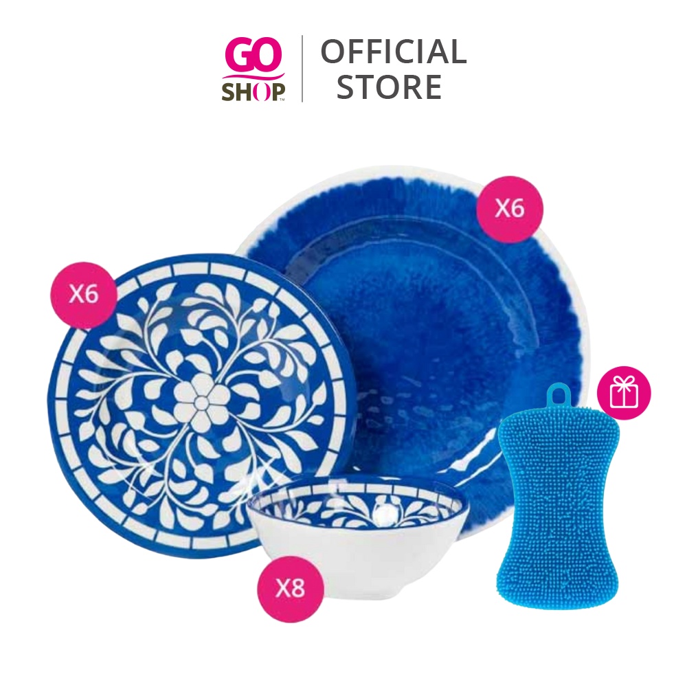 Easiware 20pcs Elegant Melamine Dining Ware Set Shopee Malaysia
