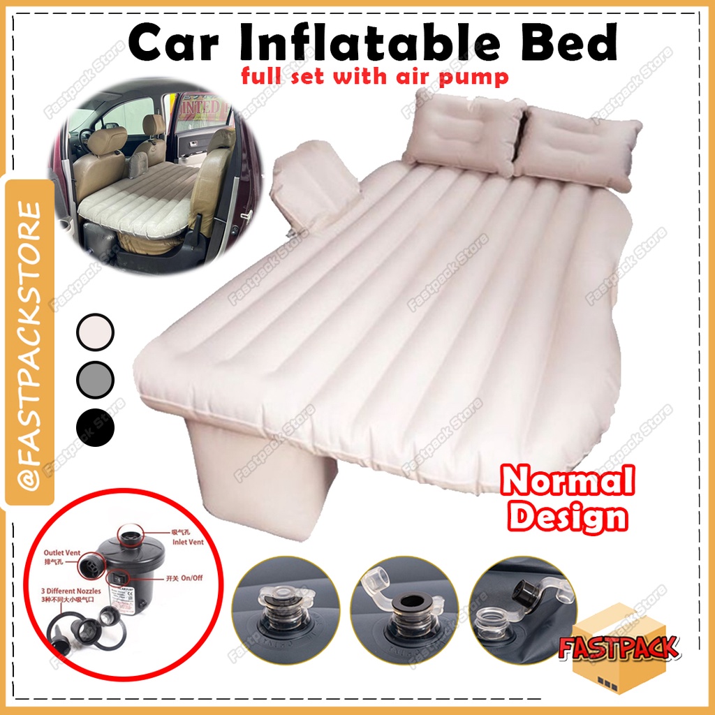 Car Inflatable Bed Car Air Mattress for Backseat Electric Air Pump ...