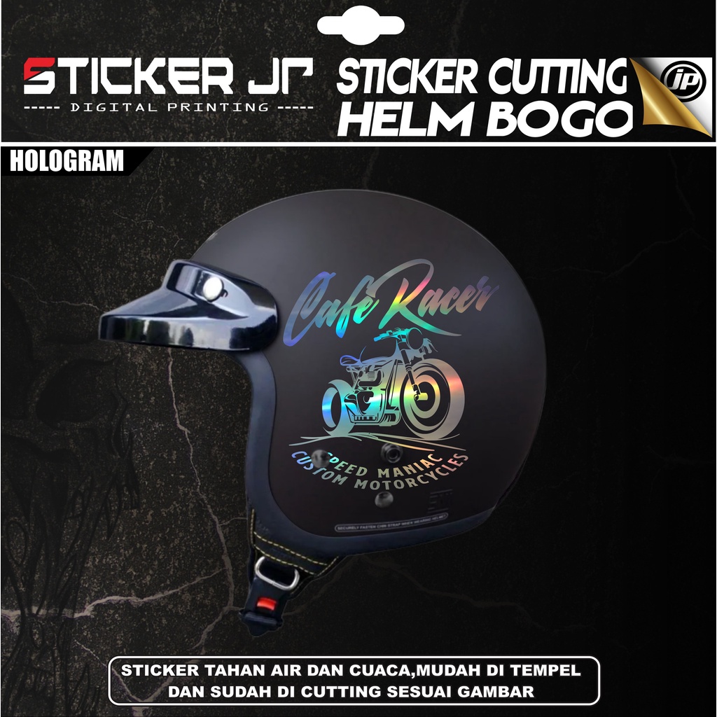 Bogo Helmet Sticker - Cutting Sticker bogo Cafe Racer JP-01 Helmet ...
