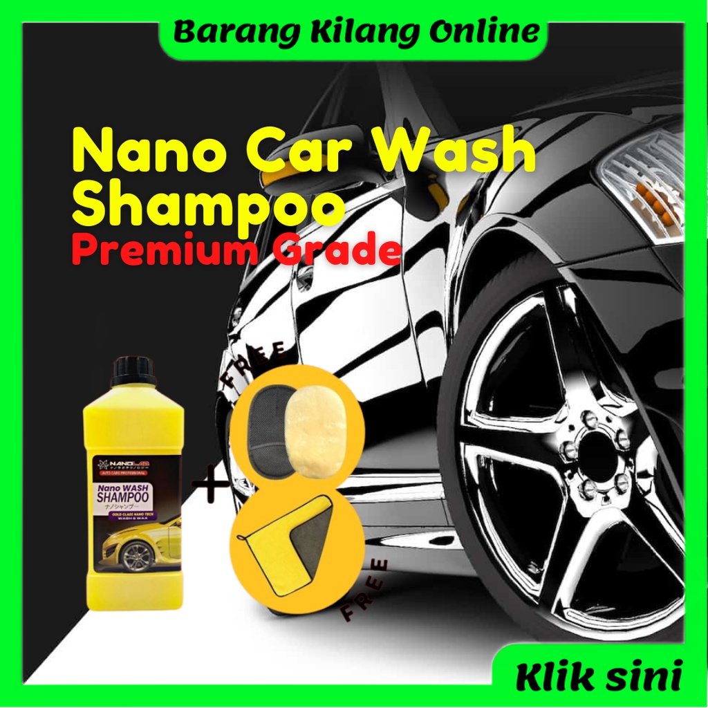 Pencuci kereta syampu sabun basuh kereta sabun basuh motor nano wash