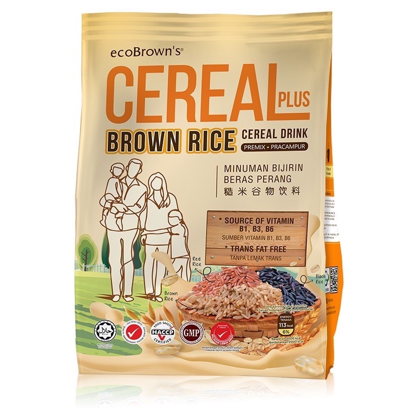 EcoBrown Cereal Plus Brown Rice Cereal Drink (28g x 12 sachets ...