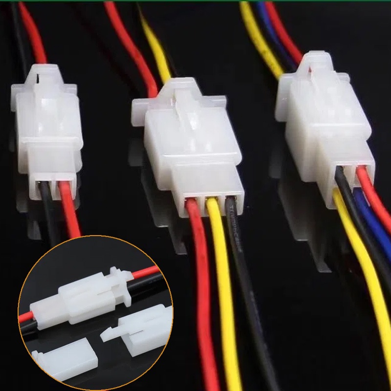 New 3Paris 2.8mm Auto Wire Quick Connector 1 / 2 / 3 / 4 Pin Car