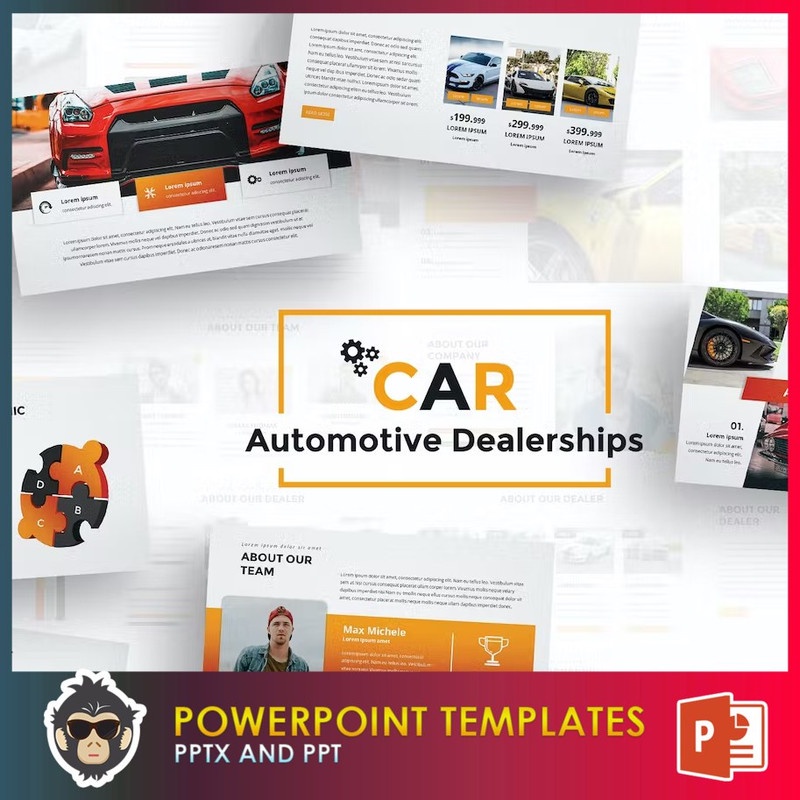 Car Dealerships Powerpoint Template Shopee Malaysia