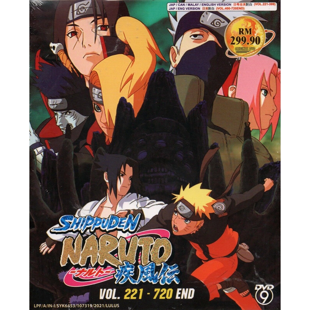 Anime DVD Naruto Shippuden Complete TV Series Vol.221-720 End | Shopee  Malaysia