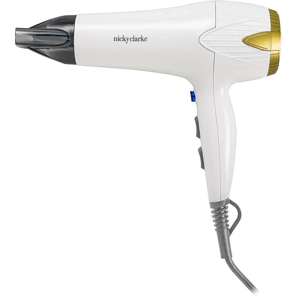 Nicky Clarke 2200W Lightweight Classic Hair Dryer, FrizzReducing Ionic