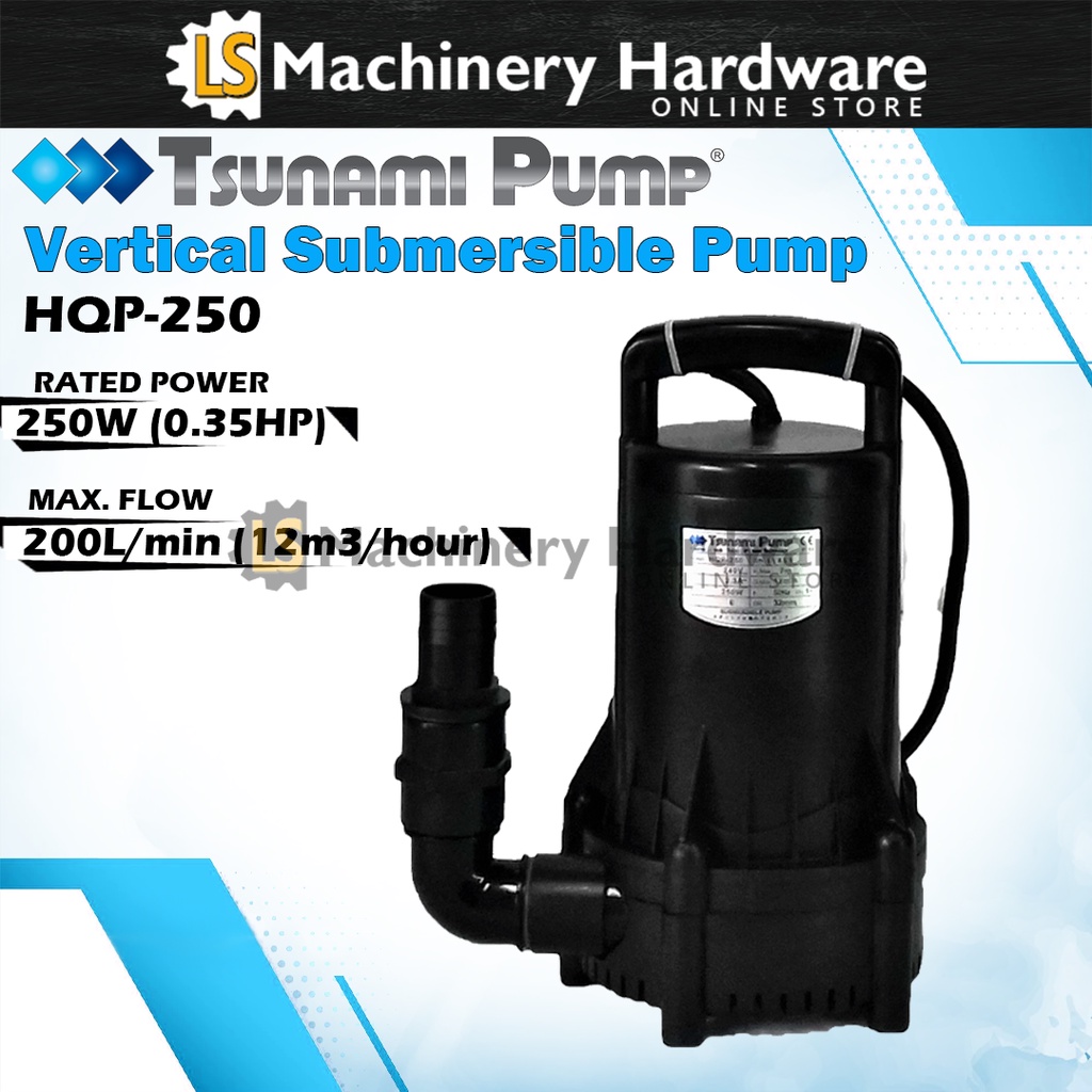 Tsunami Vertical Submersible Pump HQP-250 & HQP-330 - 1 Year Warranty ...