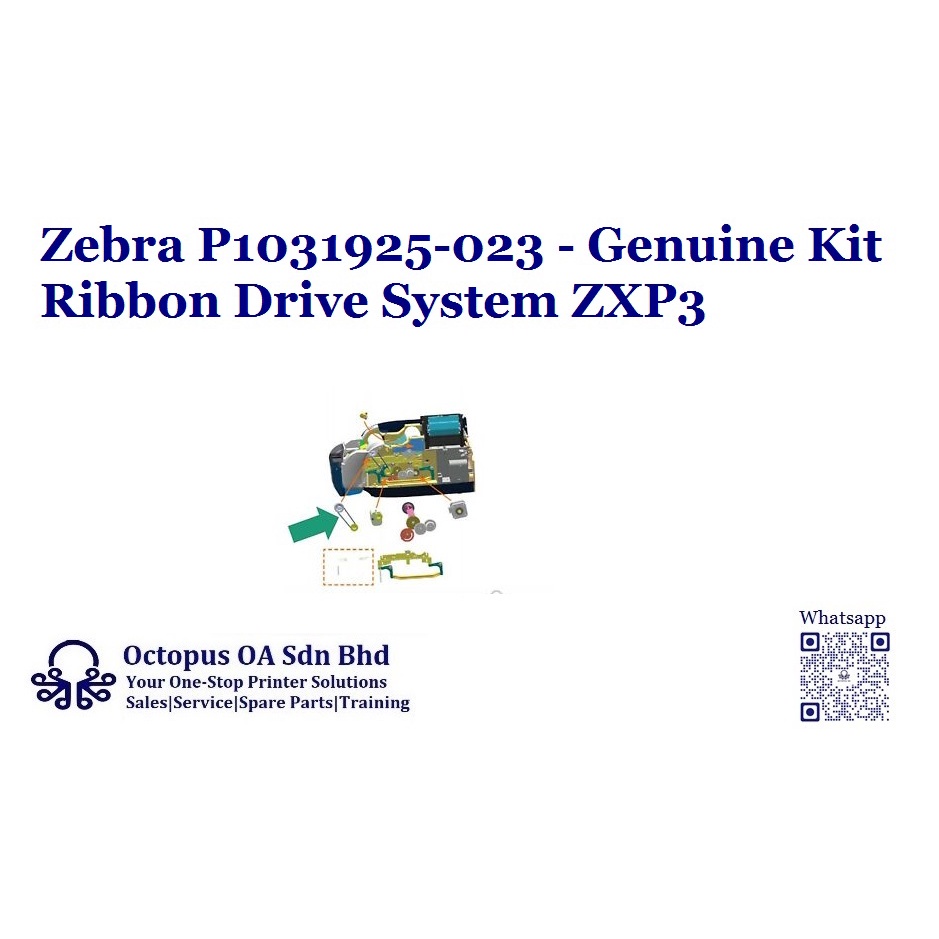 Zebra Kit Ribbon Drive System 1 set P1031925-023 for Zebra ZXP3 Card ...