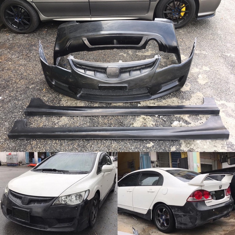 (NEW)FRP BODYKIT TYPE R FOR HONDA CIVIC FD | Shopee Malaysia