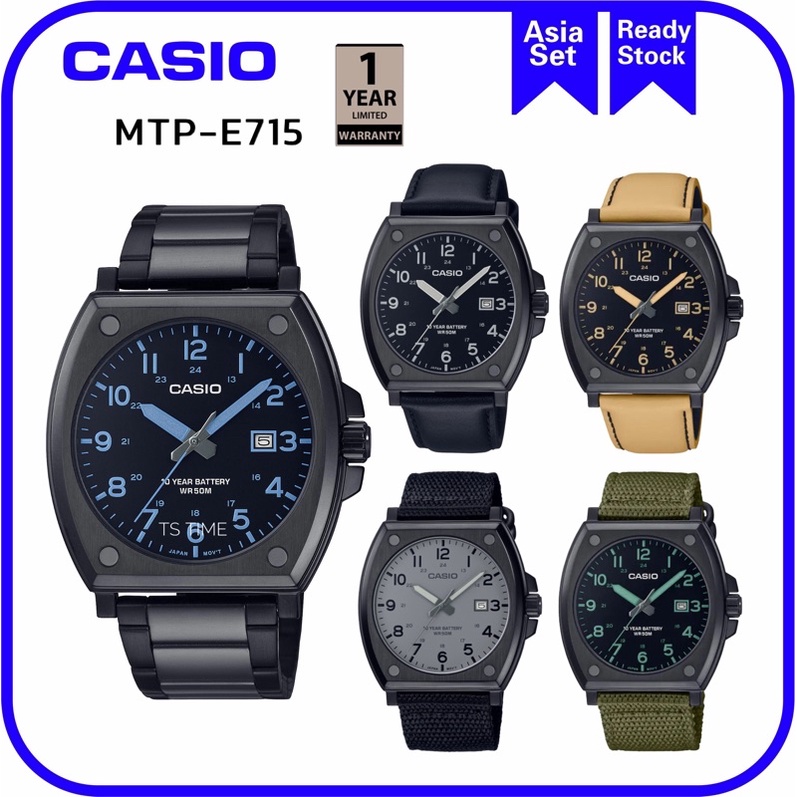 CASIO New Standard Analog Men Watch MTP E715L 1 MTP E715L 5 MTP