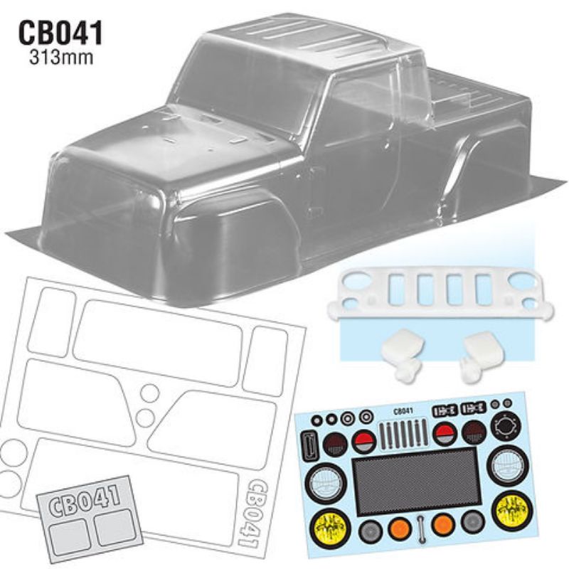 TEAMC RACING CB041 1/10 JP1 CRAWLER BODYSHELL 313mm | Shopee Malaysia